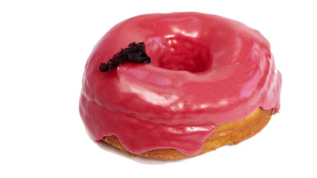 The only food group you  need: Hibiscus Dough Doughnut 